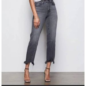 Good American Good Vintage Frayed Raw Hem Twisted Seam Jean 30/10